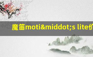 魔笛moti·s lite价格